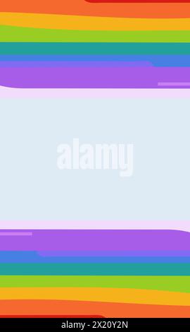 Aesthetic rainbow abstract background with copy space area. Suitable for poster and banner Stock Vector