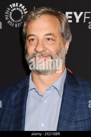 HOLLYWOOD, CALIFORNIA - APRIL 18: Judd Apatow arrives at Paley Fest LA 2024 - 'Curb Your Enthusiasm' at the Dolby Theatre on April 18, 2024 in Hollywo Stock Photo