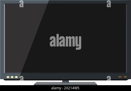 TV with wide screen Stock Vector