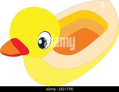 Cute bird toy vector illustration Stock Vector