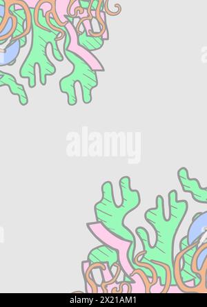 Algae corner Stock Vector