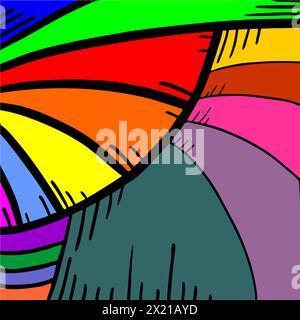 Color waves Stock Vector