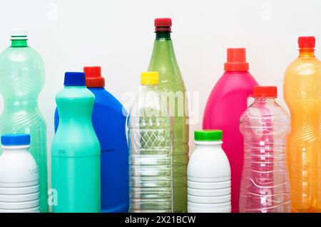 Empty plastic bottles Stock Photo