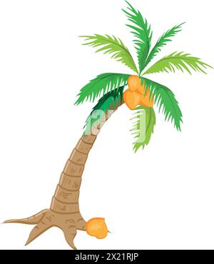 Coconut tree vector illustration Stock Vector