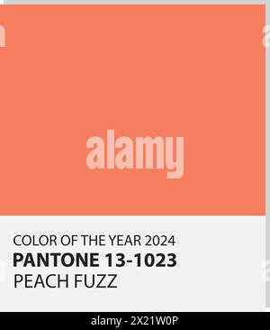Trending Color of the Year 2024. Vector illustration Stock Vector