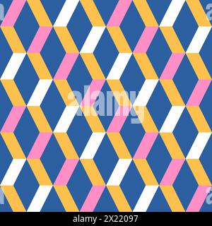 Vector geometric abstract seamless pattern. Modern vector seamless patterns. Trendy vector texture. Stock Vector