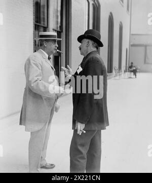 B.B. Odell with unidentified gentleman, 1910. Stock Photo