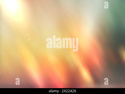 Abstract grunge light leaks background with dusty overlay Stock Vector