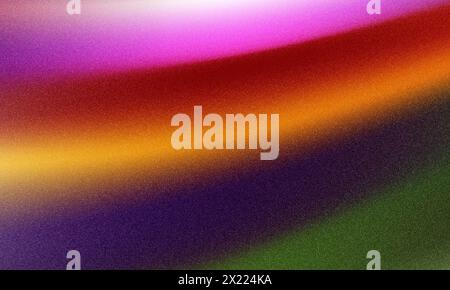 Grainy multicolor gradient holographic background. Colorful glowing grunge noise texture. Colored blurred soft gradient blend minimalist rough grungy Stock Photo