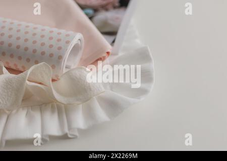 paper for packaging close-up, handmade, light background. High quality photo Stock Photo
