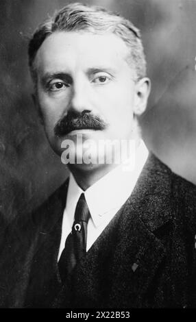 Bainbridge Colby, between c1910 and c1915. Shows Bainbridge Colby (1869-1950), an American lawyer who was a co-founder of the Progressive Party and Secretary of State under Woodrow Wilson from 1920 to 1921. Stock Photo