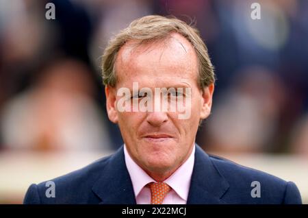 File photo dated 18-05-2023 of Richard Hannon. Royal Ascot could beckon for Richard Hannon's Hawaiian following a smooth winning debut in the Dubai Duty Free Golf World Cup EBF Maiden Stakes at Newbury. Issue date: Friday April 19, 2024. Stock Photo