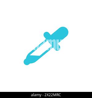 Pipette. Color picker. Isolated on white background. From blue icon set. Stock Vector