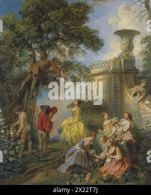 The Earth, unknown date. Part of a series on the Four Elements, a theme that was popular during the 17th century and which frequently took the form of depictions of figures engaged in tasks appropriate to each element. Stock Photo