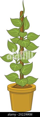 Money plant vector illustration Stock Vector