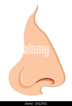 Vector isolated human nose Stock Vector