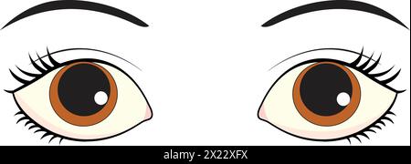 Shocked expression vector illustration Stock Vector