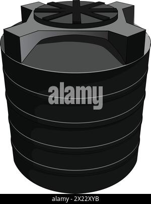Water tank vector illustration Stock Vector