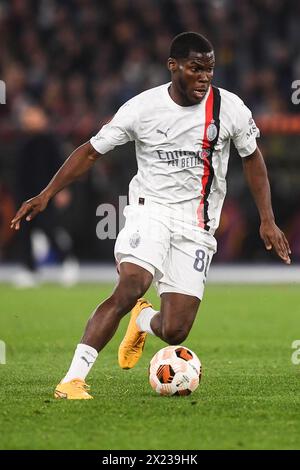 Yunus Musah of Ac Milan in action during the Serie A match beetween AC ...