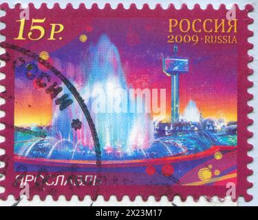 RUSSIA - CIRCA 2009: stamp printed by Russia, shows Yaroslavl, circa 2009 Stock Photo