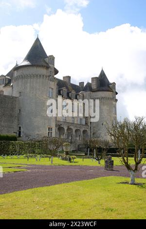 Chateau de la Roche Courbon, St Porchaire, Saintes, Charente Maritime, France Stock Photo