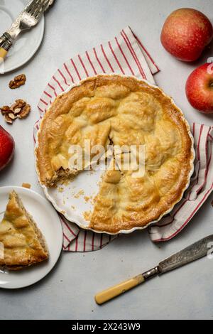 Apple cinnamon cake Stock Photo