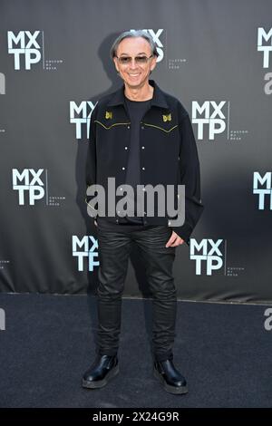 Milan, Italy. 19th Apr, 2024. Milan, Photocall on the occasion of the MXTP Launch Party. In the photo: Abertino Credit: Independent Photo Agency/Alamy Live News Stock Photo