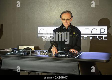 Milan, Italy. 19th Apr, 2024. Milan, Photocall on the occasion of the MXTP Launch Party. In the photo: Albertino Credit: Independent Photo Agency/Alamy Live News Stock Photo