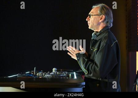 Milan, Italy. 19th Apr, 2024. Milan, Photocall on the occasion of the MXTP Launch Party. In the photo: Albertino Credit: Independent Photo Agency/Alamy Live News Stock Photo