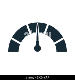 Scale Risk Meter, Indicators Speedometer, Satisfaction Sign Icon Design Template Elements Stock Vector