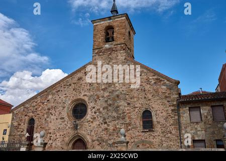Church of San Bartolome in Astorga Leon from the 11th century Stock Photo