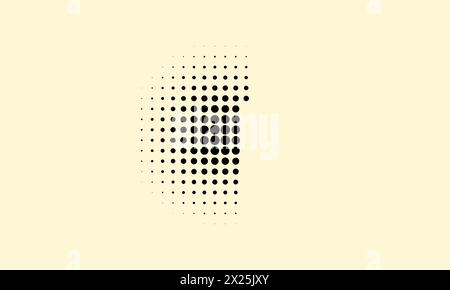 Manga or cartoon element design background. Simple ray lines and dots art style. illustration of explosion or speed effect Stock Vector