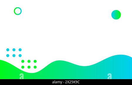 Minimalist gradient abstract background. Creative trendy wave flat illustration simple dynamic shape for poster, banner, greeting, digital, ad Stock Vector