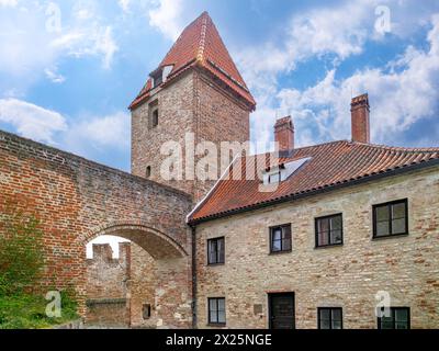 Historic Trausnitz Castle in Landshut, Lower Bavaria, Bavaria, Germany, Europe Stock Photo