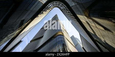 Zhengzhou Twin Towers Office Building Stock Photo