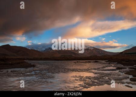 Pamir Plateau Scenery Stock Photo