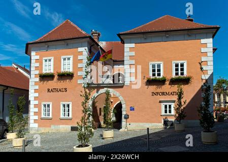 Town Hall and Tourism Information Centre of the City of Storks Rust, Rust, Burgenland, Austria Stock Photo