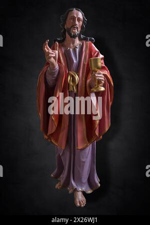 Life-size, carved Jesus figure, Last Supper figure, 350-year-old ...