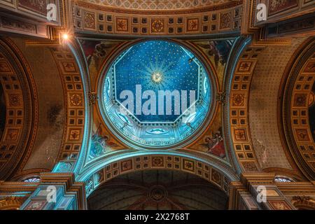 Interior view in the beautiful Church of San Gioacchino in Prati, in Rome, Italy. April-07-2024 Stock Photo