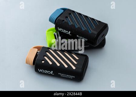 ISTANBUL, TURKEY - APRIL 9, 2024: Vozol electronic smoking machine. Electronic cigarette (e-cigarette for short) is an electronic device Stock Photo - Alamy ISTANBUL, TURKEY - APRIL 9, 2024: Vozol electronic smoking machine. Electronic cigarette (e-cigarette for short) is an electronic device Stock Photo - Alamy