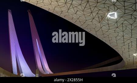 Doha, Qatar - December 15, 2022 - View of Qatar foundation Education city mosque in Doha Qatar Stock Photo