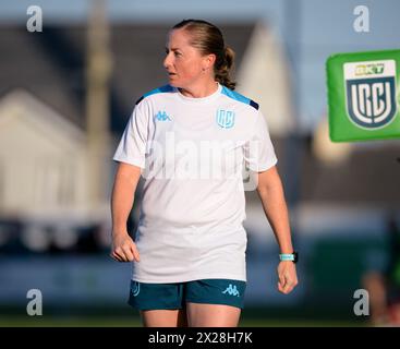 Galway, Ireland. 20th April, 2024. Match day referee Aimee Barrett-Theron prior to the BKT United Rugby Championship round 14 match between Connacht and Zebre at Dexcom Stadium in Galway Credit: Don Soules/Alamy Live News Stock Photo