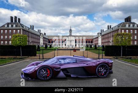 Aston Martin Valkyrie at Salon Prive London 'Supercar Day' at  Royal Hospital Chelsea London UK Stock Photo
