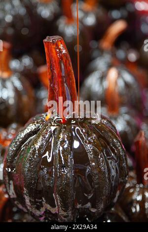 Syrup over Sweet Calabaza at Jamaica Market in mexico City, Mexico Stock Photo