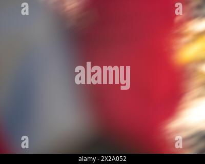 Abstract blurred background in red, yellow and gray tones. Stock Photo
