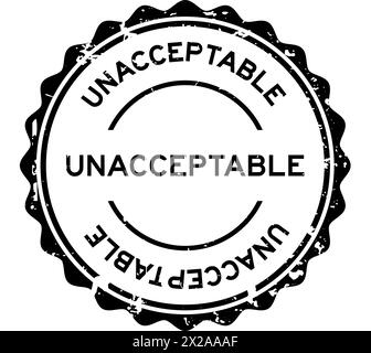 Grunge black offensive word rubber seal stamp on white background Stock ...