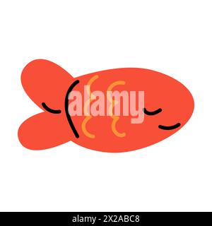 Vector cartoon dog fish toy. Can used for dog shop background, banner, vector icon Stock Vector