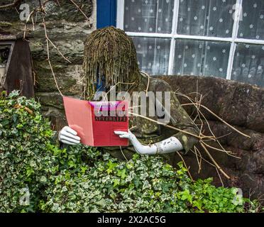 'Doris' garden feature in Machynlleth, Wales Stock Photo