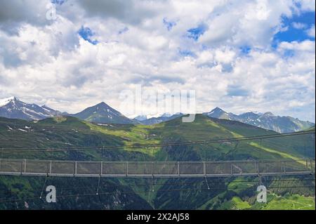 Stubnerkogel suspension bridge Bad Gastein Austria Stock Photo