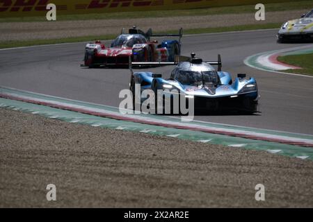 Imola, Italy. 19th Apr, 2024. NÂ° 36 ALPINE ENDURANCE TEAM - FRA- Alpine A424 -HY during WEC - 6 Hours of Imola, Endurance race in Imola, Italy, April 19 2024 Credit: Independent Photo Agency/Alamy Live News Stock Photo